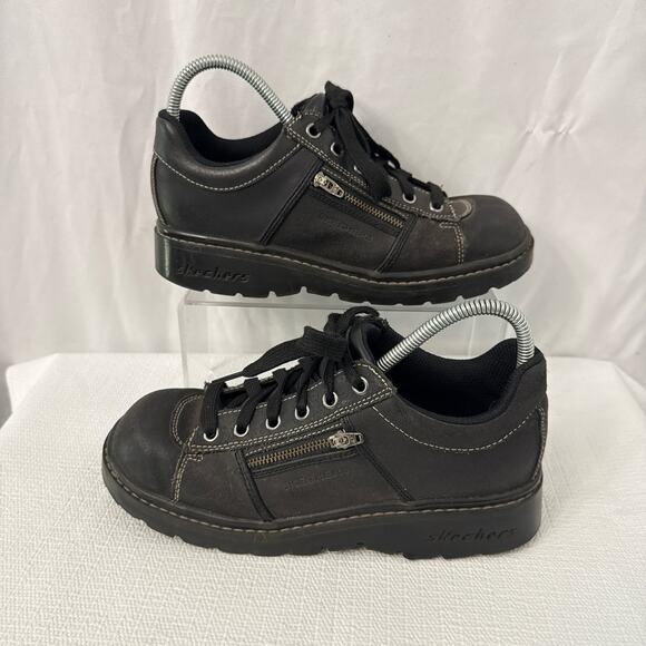 Skechers Jammers Shoes Vintage Y2K Black Chunky - Picture 8 of 10